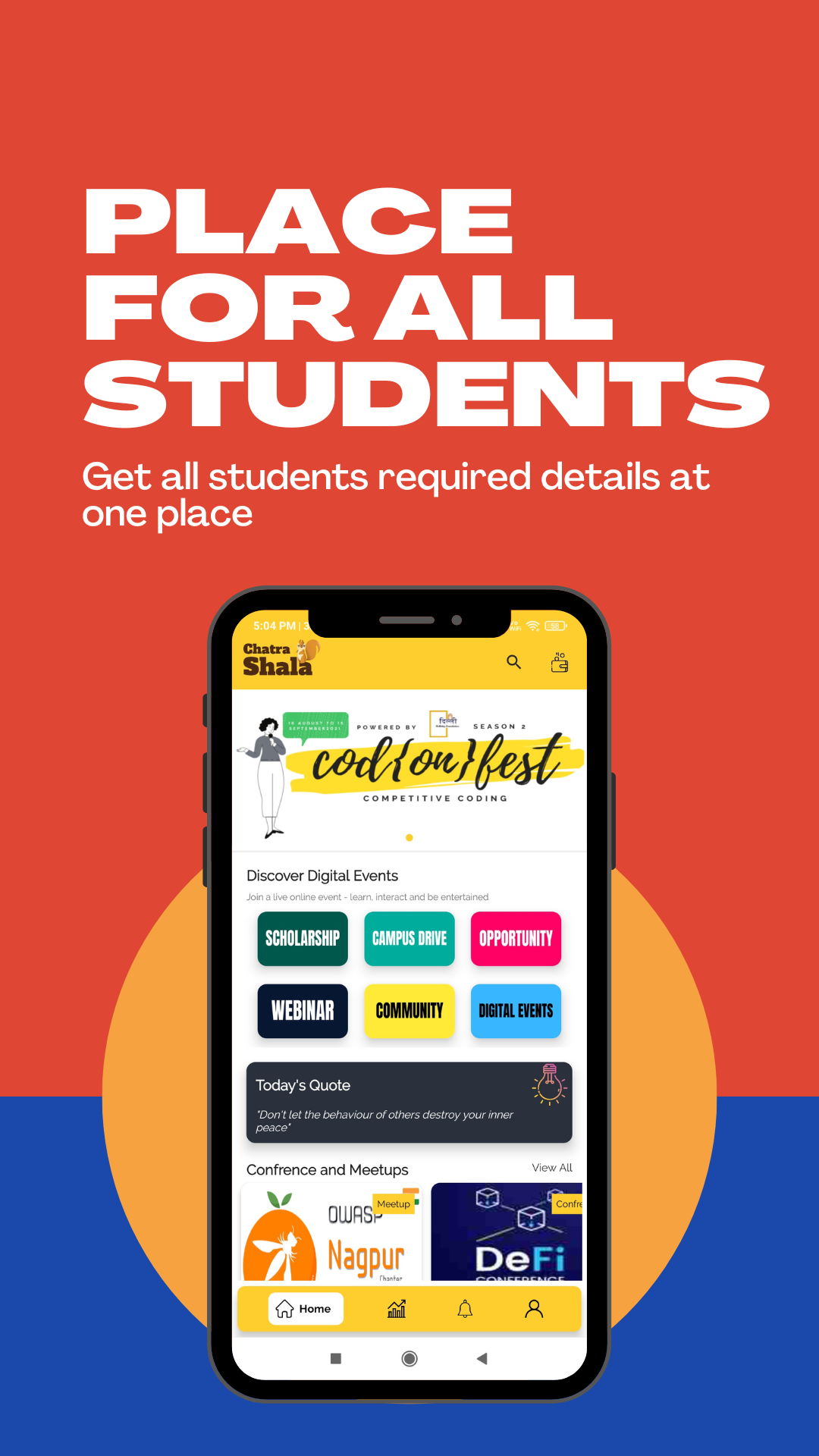 place for all students, get all students required details at one place